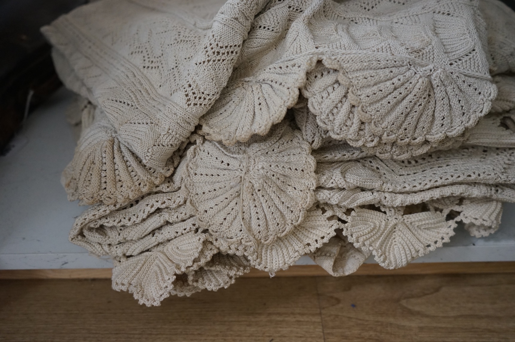 Three crochet bed covers